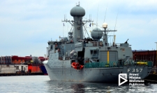 Fregata HDMS Thetis przy Nabrzeżu Ukraińskim (dawnym Rosyjskim), Szczecin '19