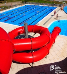 Zjeżdżalnia wodna na Kąpielisku Arkonka, Szczecin '19