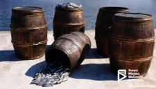 Pomnik Beczki szczecińskie w Alei Żeglarzy, Szczecin '20