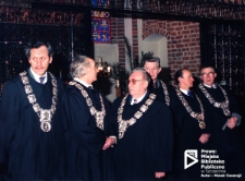 750 Rocznica Nadania Praw Miejskich Szczecinowi, radni miasta w Bazylice Archikatedralnej, Szczecin 02.04.1993