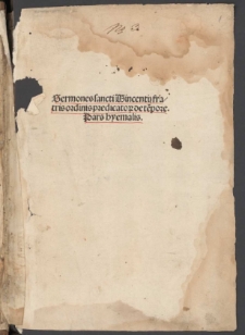 Sermones de tempore et de sanctis. P. I-III