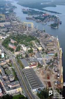 Stocznia Szczecińska Nowa, zdjęcie lotnicze '11