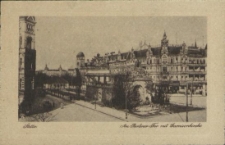 Stettin, Am Berliner Tor mit Garnisonkirche