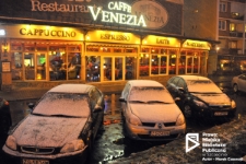 Caffe Venezia przy placu Orła Białego, zima, Szczecin '12