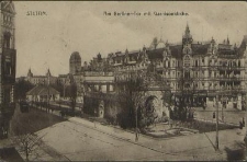 Stettin, Am Berliner-Tor mit Garnisonkirche