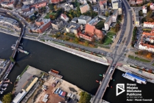 Bulwar Piastowski, zdjęcie lotnicze, Szczecin '13
