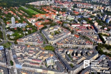 Centrum, zdjęcie lotnicze, Szczecin '14