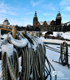 Wały Chrobrego, widok z nabrzeża zimą, Szczecin '16