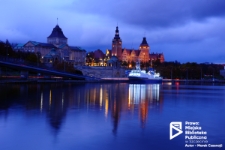 Wały Chrobrego o zmierzchu, Szczecin '19