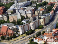 Ulica ks. Kardynała Stefana Wyszyńskiego, zdjęcie lotnicze, Szczecin '20