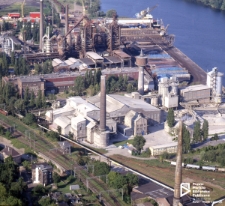 Huta Szczecin, zdjęcie lotnicze '75