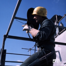 Stoczniowiec podczas pracy, Szczecin '78