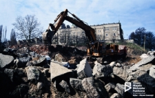 Prace budowlane na podzamczu, Szczecin '90