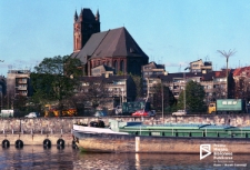 Bazylika archikatedralna św. Jakuba w Szczecinie, widok od strony Odry '92