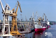 Stocznia Szczecińska, nabrzeże wyposażeniowe, Szczecin '92