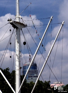 Maszt ze statku s/s Kapitan K. Maciejewicz (Maszt Maciejewicza), przy Trasie Zamkowej, Szczecin '04