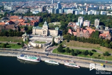 Wały Chrobrego, zdjęcie lotnicze, Szczecin '05