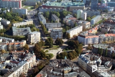 Plac Grunwaldzki, zdjęcie lotnicze, Szczecin '06