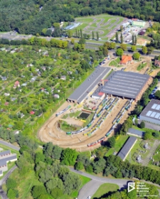 Zajezdnia tramwajowa Pogodno, zdjęcie lotnicze, Szczecin '14
