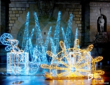 Świąteczne dekoracje uliczne, Wały Chrobrego, Szczecin '19