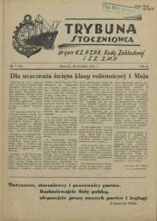 Trybuna Stoczniowca. R.2, 1954 nr 7