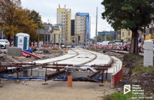 Przebudowa torowiska tramwajowego na Alei Wyzwolenia, Szczecin '21