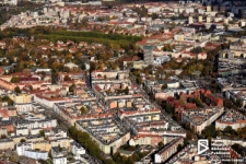 Turzyn, kwartał pomiędzy al. Bohater&oacute;w Warszawy a al. Piast&oacute;w, zdjęcie lotnicze, Szczecin '21
