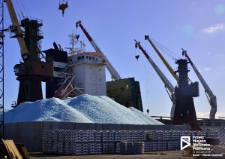 Rozładunek towaru, Nabrzeże Czeskie w porcie Szczecin '21