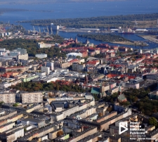 Centrum Szczecina, zdjęcie lotnicze '18