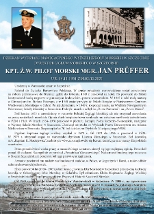 Poczet kapitanów żeglugi wielkiej - kpt.ż.w. Jan Prüffer