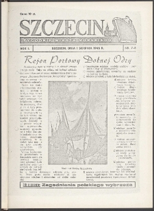 Szczecin : tygodnik miasta morskiego. R.1, 1946 nr 7-8
