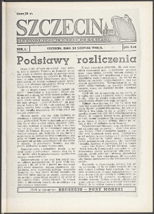 Szczecin : tygodnik miasta morskiego. R.1, 1946 nr 9-10