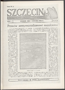 Szczecin : tygodnik miasta morskiego. R.1, 1946 nr 11-12