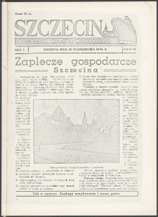 Szczecin : tygodnik miasta morskiego. R.1, 1946 nr 17-18
