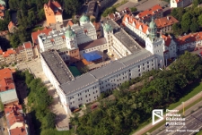 Zamek Książąt Pomorskich, zdjęcie lotnicze, Szczecin '07