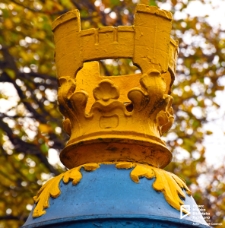 Zabytkowa pompa uliczna - detal, Szczecin '20