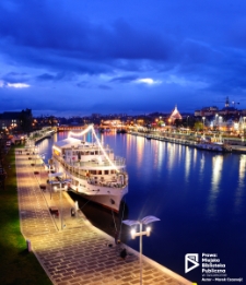 Bulwary nadodrzańskie o zmierzchu, Szczecin '19