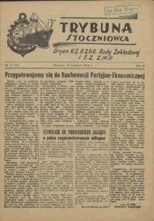 Trybuna Stoczniowca. R.2, 1954 nr 17