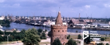 Widok na Łasztownię, Baszta Panieńska, Szczecin '71