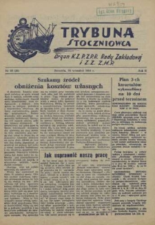 Trybuna Stoczniowca. R.2, 1954 nr 18