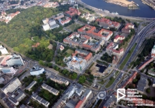 Okolica Parku Żeromskiego, ul. Jana Matejki i Trasy Zamkowej, zdjęcie lotnicze, Szczecin '12