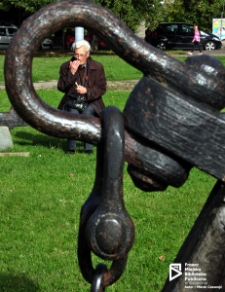 Detal kotwicy na placu Adama Mickiewicza w Szczecinie '12