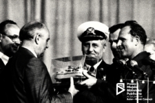 Michaił Gorbaczow w Szczecinie (Stoczna Szczecińska), lipiec '88