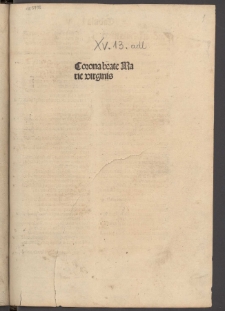 Corona Beatae Mariae Virginis