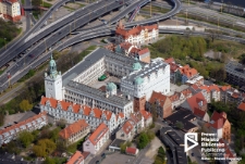 Zamek Książąt Pomorskich, Trasa Zamkowa, Szczecin, zdjęcie lotnicze '08