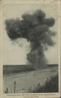 Sprengung einer bei R&uuml;genwalderm&uuml;nde angetriebenen russischen Mine