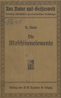 Die Maschinenelemente