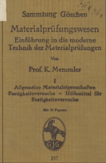 Materialprüfungswesen :