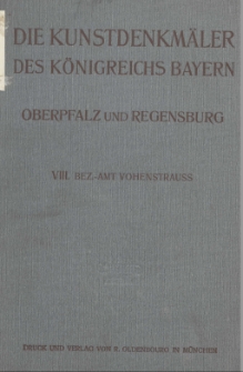 Die Kunstdenkmäler von Oberpfalz & Regensburg.