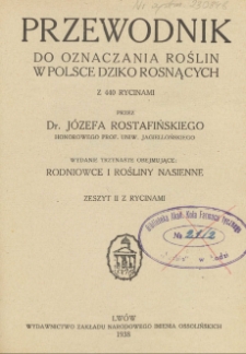 Przewodnik do oznaczania roślin w Polsce dziko rosnących